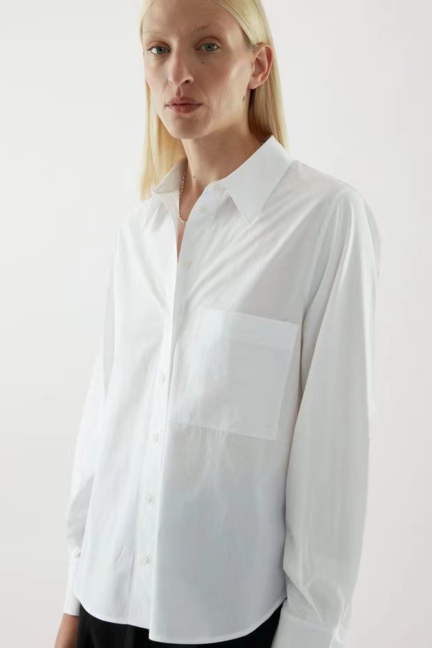 Blouses et chemises | La chemise tunique popeline blanche Blouses et chemises Blouses et chemises