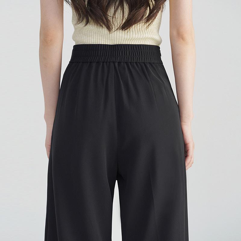 Pantalons | Le pantalon large satiné Pantalons Femme