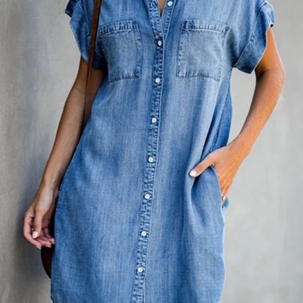 Robes | La robe chemise denim coton biologique Robes Femme