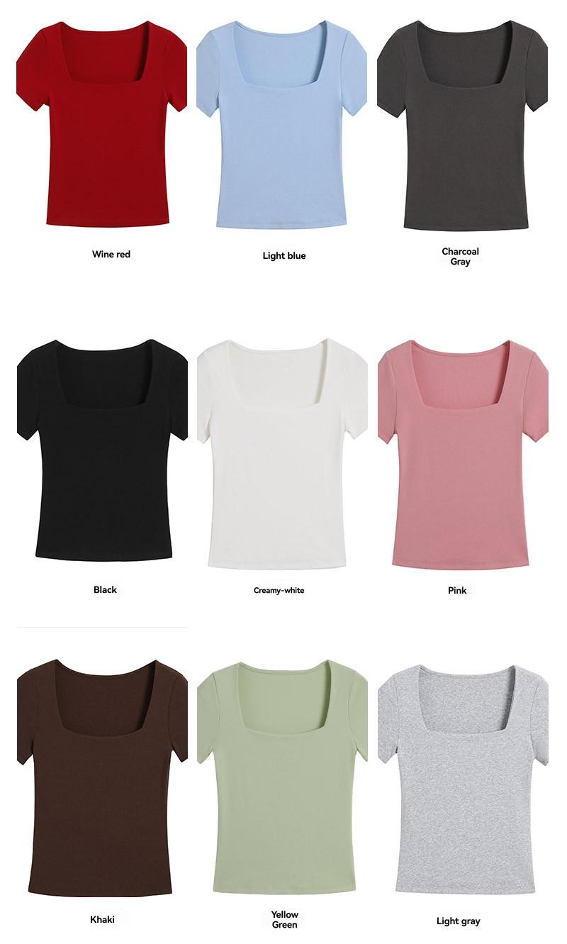 T-shirts | Le justaucorps col carré côtelé T-shirts Femme